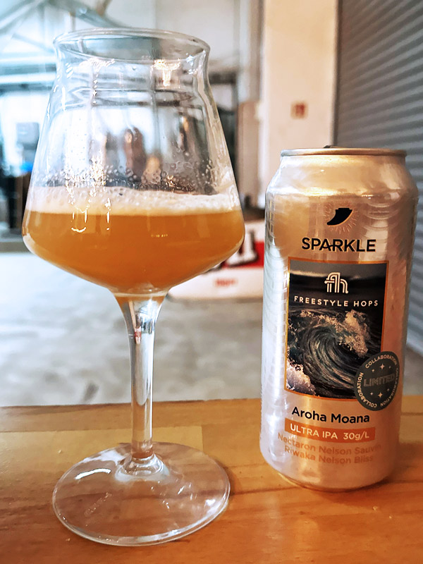 Sparkle Aroha Moana – Ultra IPA 30 g/l