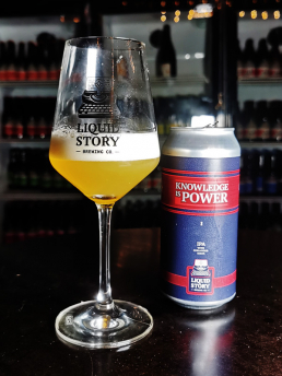 Liquid Story Brewing Knowledge is power - IPA with coriander seeds