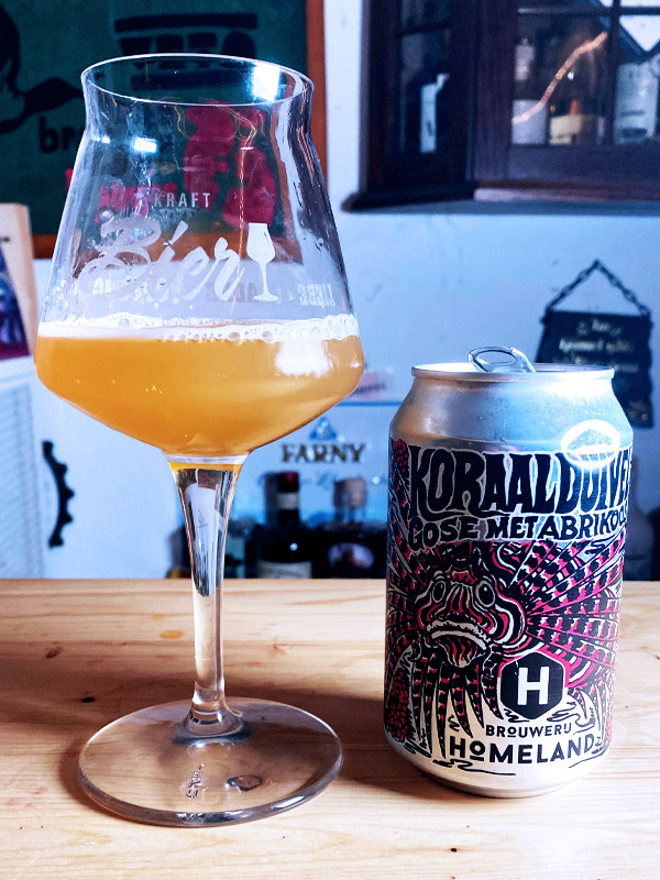 Homeland Brouwerij Koraalduve Gose met Abrikoos