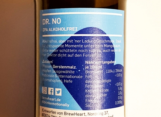 Brewheart Dr. No Etikett