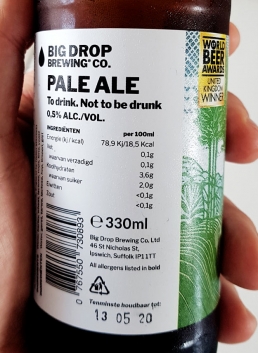 Big Drop Brewing Pale Ale Etikett