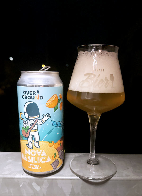 Overground Brewing Nova Basilica &ndash; Witbier au Basilic